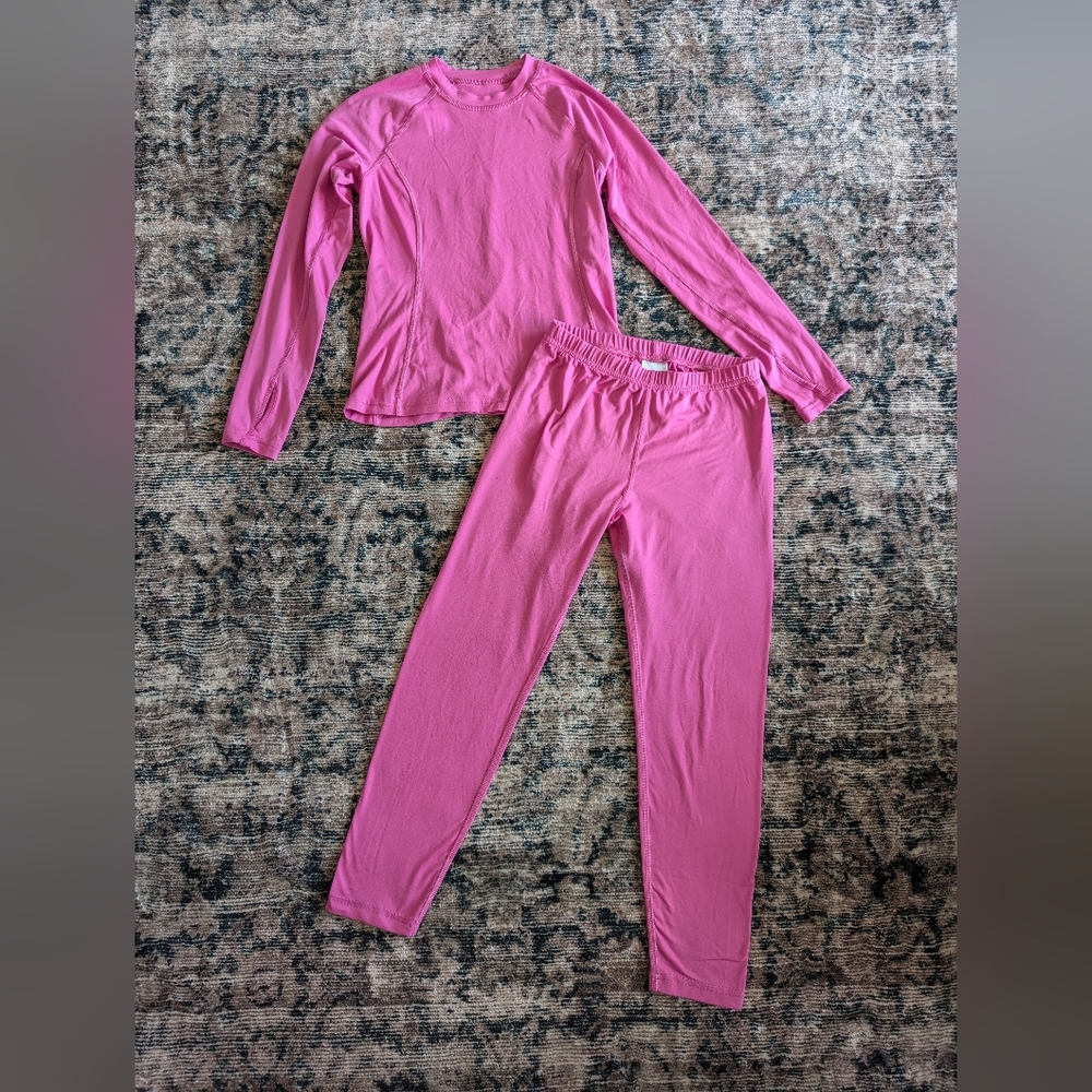 Lands End girls baselayer Thermaskin set, size small (7-8)